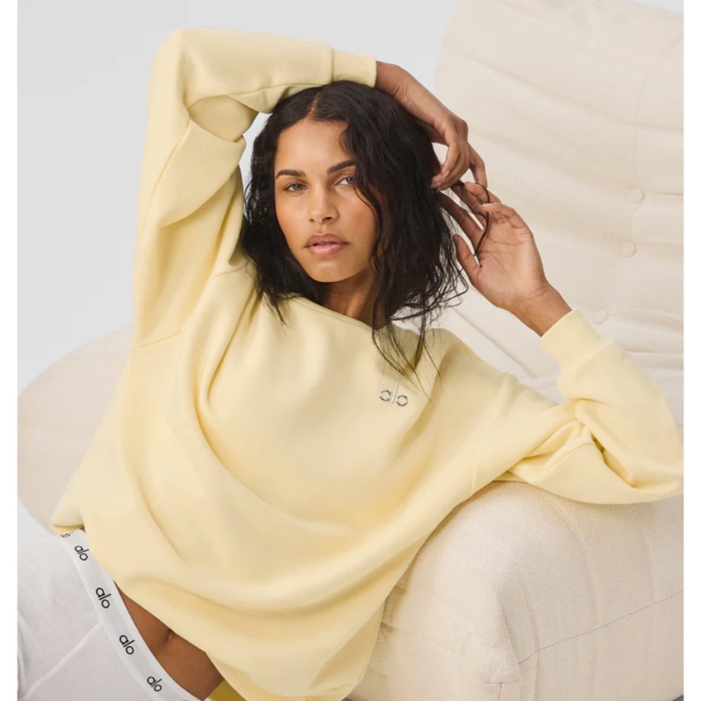 Alo Accolade crew neck - Lemon Ice